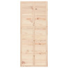 Puerta de granero madera maciza pino 90x1.8x214 cm 4