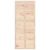 Puerta de granero madera maciza pino 90x1.8x214 cm 5