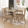 Set de comedor 7 piezas madera maciza de acacia 1