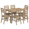 Set de comedor 7 piezas madera maciza de acacia 3