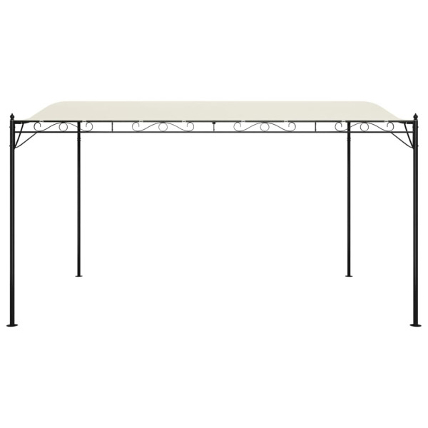 Toldo 4x3 m 180 g/m² tecido e aço cor creme M 3