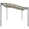 Toldo 4x3 m 180 g/m² tecido e aço cor creme 4