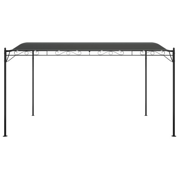 Toldo acero y tela gris antracita 4x3 m 180 g/m² M 3