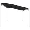 Toldo 4x3 m 180 g/m² tecido e aço antracite 4