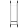 Suporte para lenha 80x28x86 cm aço preto mate 4