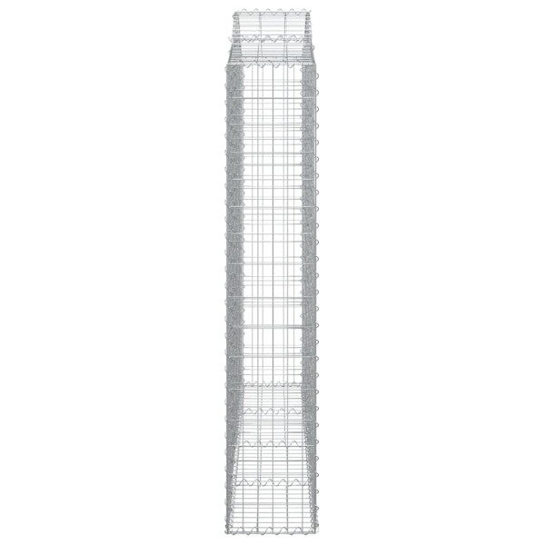 Cestos gabião arqueados 6pcs 200x30x160/180cm ferro galvanizado M 5