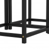 Mesas de centro 2 pcs MDF preto 5