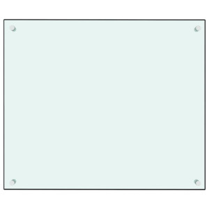 Painel anti-salpicos de cozinha 70x60 cm vidro temperado branco H