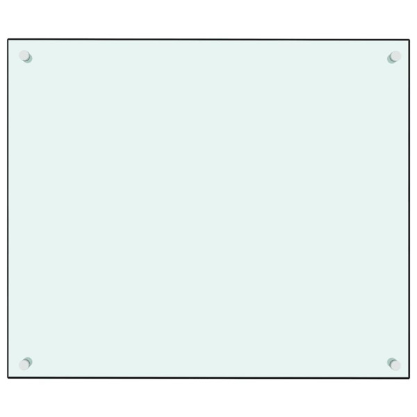 Protección salpicaduras cocina vidrio templado blanco 70x60 cm M 2