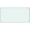 Protección salpicaduras cocina vidrio templado blanco 80x40 cm 2