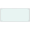 Protección salpicaduras cocina vidrio templado blanco 90x40 cm 2