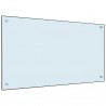 Protección salpicaduras cocina vidrio templado blanco 90x50 cm 1