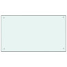 Protección salpicaduras cocina vidrio templado blanco 90x50 cm 2