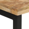 Mesa consola madera maciza de mango rugosa 110x35x76 cm 4