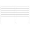 Cabecero de metal blanco 140 cm 4