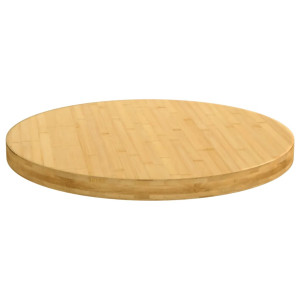 Tablero de mesa de bambú Ø60x4 cm H