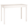 Mesa de comedor madera maciza de pino blanca 110x55x75 cm 2