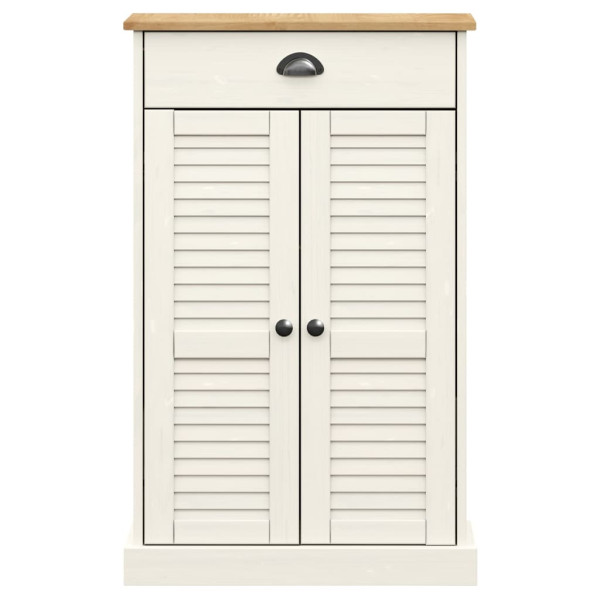 Sapateira VIGO 60x35x96 cm madeira de pinho maciça branco M 3