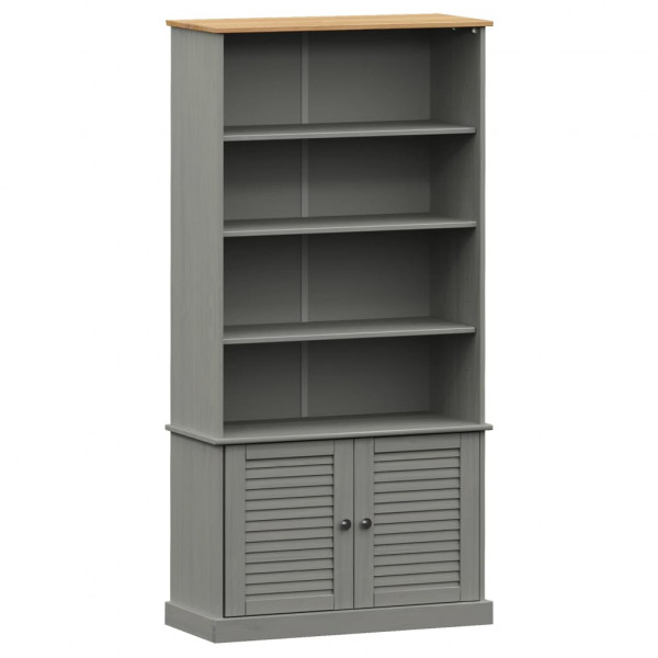 Librería VIGO madera maciza de pino gris 85x35x170 cm M 2