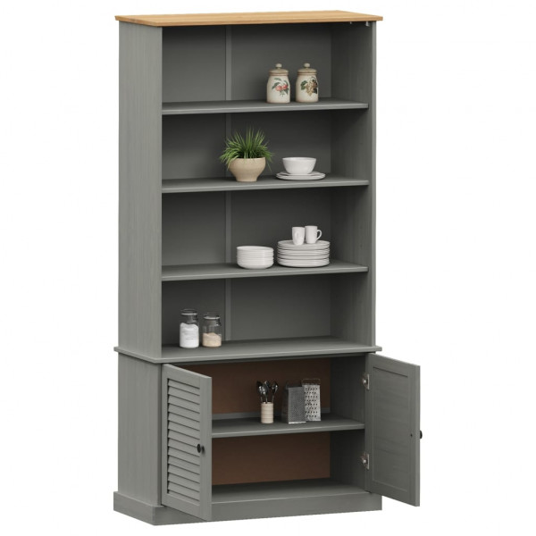 Librería VIGO madera maciza de pino gris 85x35x170 cm M 3