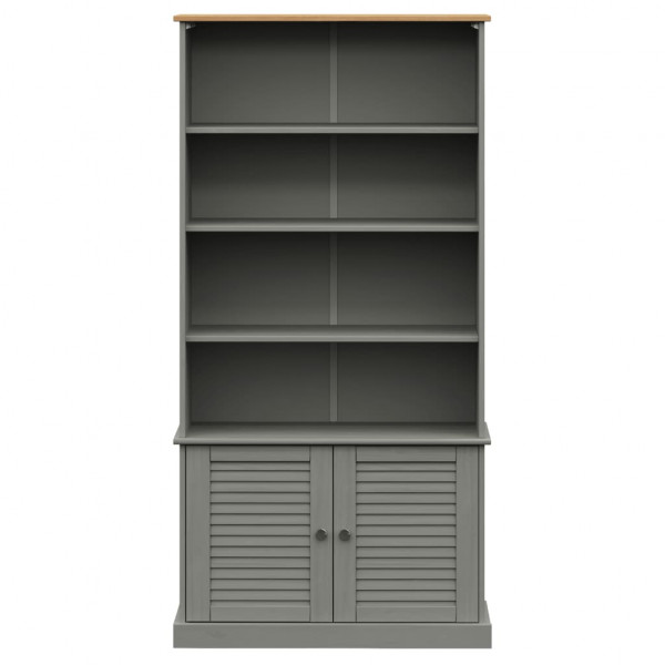 Librería VIGO madera maciza de pino gris 85x35x170 cm M 4