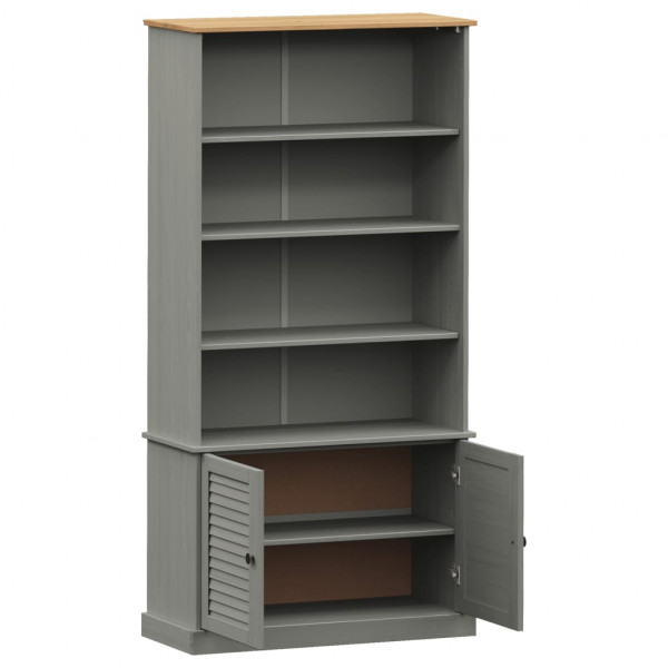 Librería VIGO madera maciza de pino gris 85x35x170 cm M 5