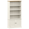 Librería VIGO madera maciza de pino blanco 85x35x170 cm 2