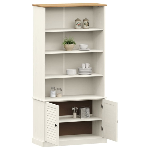 Librería VIGO madera maciza de pino blanco 85x35x170 cm M 3