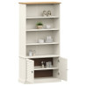 Librería VIGO madera maciza de pino blanco 85x35x170 cm 3