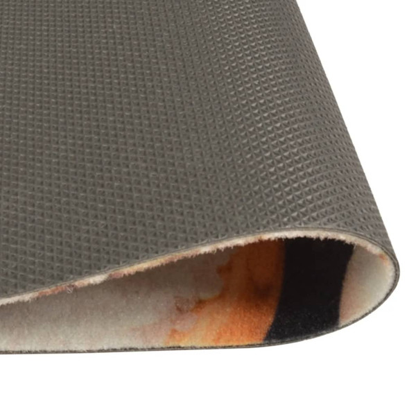 Alfombra de cocina lavable terciopelo dibujo verduras 60x300 cm M 4