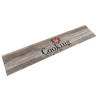Alfombra de cocina lavable terciopelo Cooking gris 60x300 cm 1