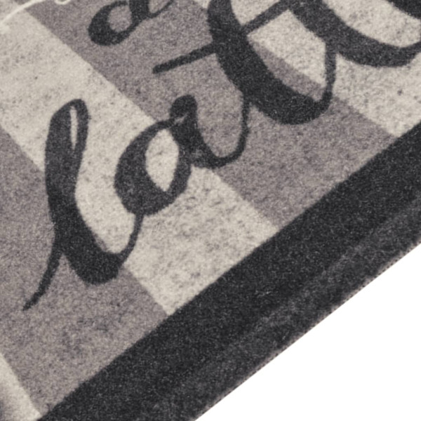 Almofada de cozinha lavável de veludo preto preto 60x300 cm M 3