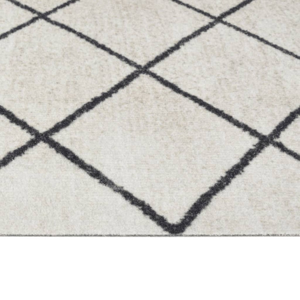 Alfombra de cocina lavable terciopelo cuadrados 60x180 cm M 4