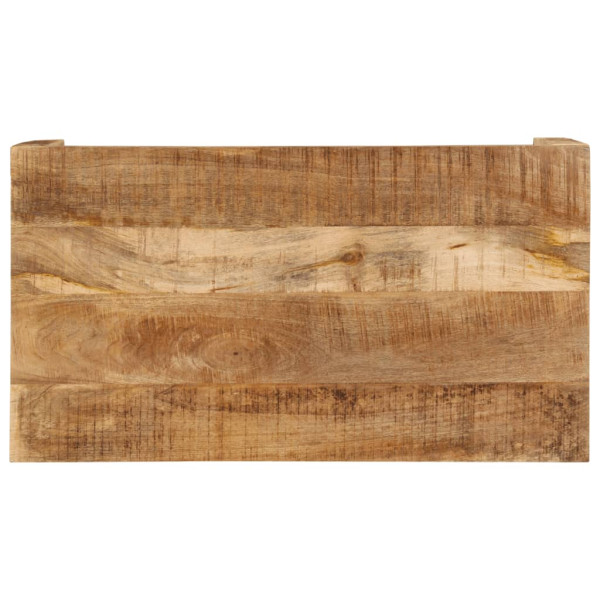 Mesa de centro de madera maciza mango 100x55x40 cm M 4