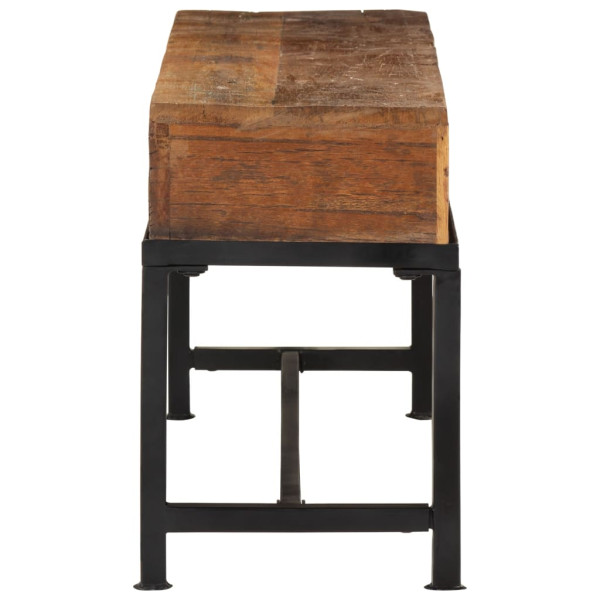 Mueble de TV madera maciza reciclada 110x30x46 cm M 4