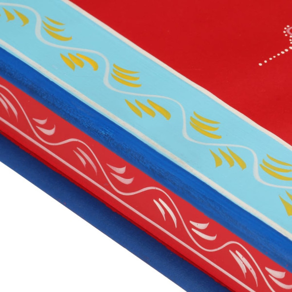 Mesa de centro madeira maciça de mangue vermelho pintada à mão M 5