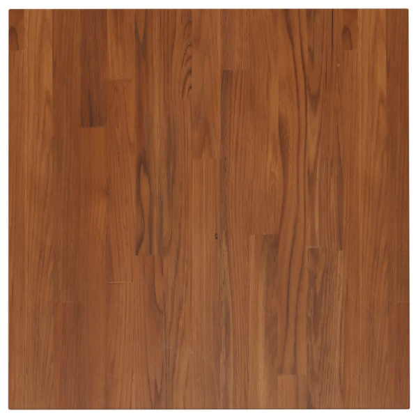 Tablero de mesa cuadrada madera roble marrón oscuro 60x60x2.5cm M 2