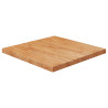 Tablero de mesa cuadrada madera roble marrón claro 70x70x4 cm 1