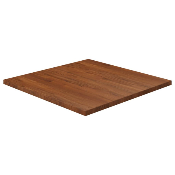 Tablero de mesa cuadrada madera roble marrón oscuro 70x70x2.5cm D