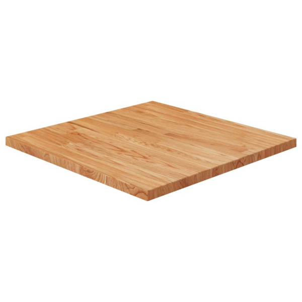 Tablero de mesa cuadrada madera roble marrón claro 60x60x2.5 cm D