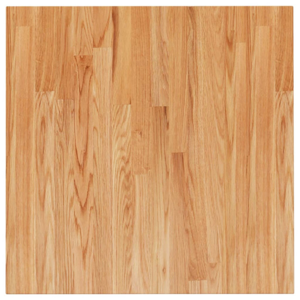 Tablero de mesa cuadrada madera roble marrón claro 60x60x2.5 cm M 2