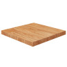 Tablero de mesa cuadrada madera roble marrón claro 50x50x4 cm 1