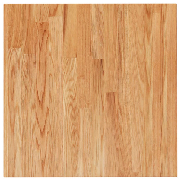 Tampo mesa quadrado 50x50x4 cm carvalho tratado castanho-claro M 2