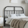 Cabeceira de cama 120 cm metal preto 1