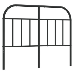 Cabeceira de cama 120 cm metal preto H