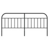 Cabeceira de cama 193 cm metal preto 4
