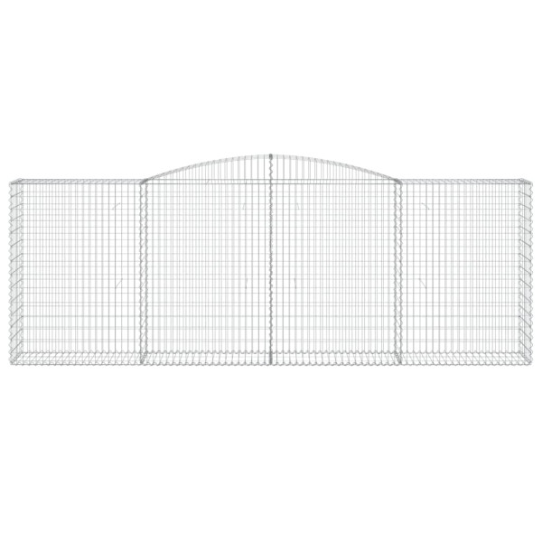 Cestos gabião arqueados 15pcs 400x50x140/160 ferro galvanizado M 4