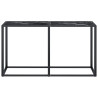 Mesa consola vidrio templado mármol negro 140x35x75.5cm 3