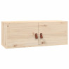 Armario de pared de madera maciza de pino 80x30x30 cm 2