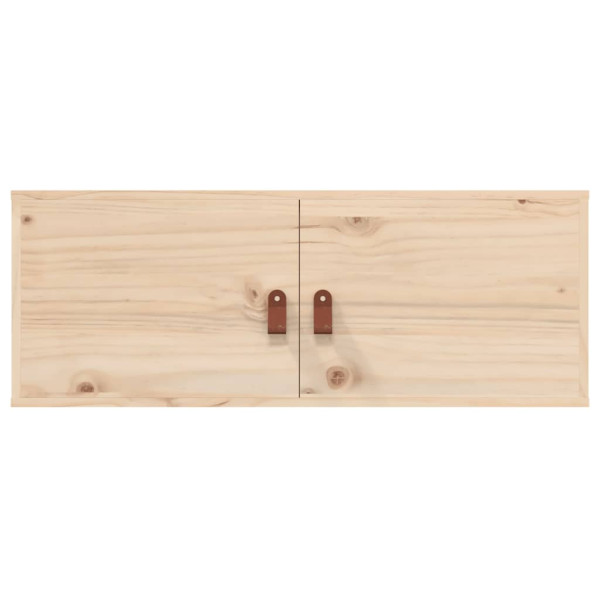 Armario de pared de madera maciza de pino 80x30x30 cm M 3